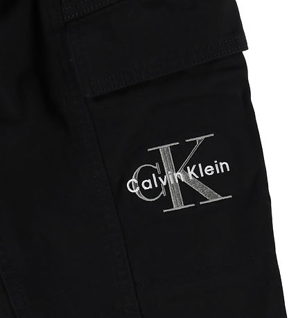 Calvin Klein Trousers - Essential Woven Cargo - Ck Black