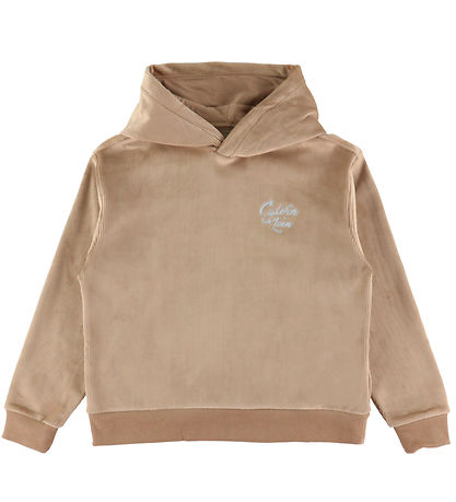 Calvin Klein Set - Kapuzenpullover/Hosen - Samt - Woodsmokeb Calvin Klein Set - Kapuzenpullover/Hosen - Samt - Woodsmokeb