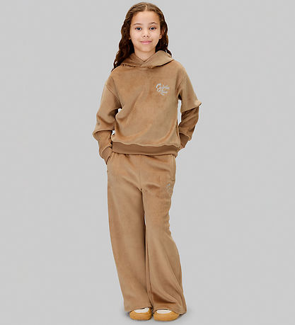 Calvin Klein Set - Kapuzenpullover/Hosen - Samt - Woodsmokeb