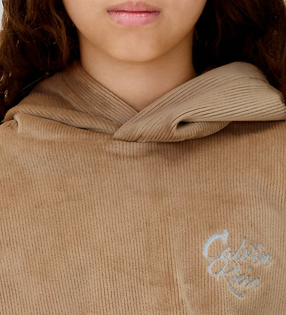 Calvin Klein Set - Kapuzenpullover/Hosen - Samt - Woodsmokeb