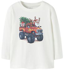 Name It Blouse - NmmVosmas - Cloud Dancer/Santa