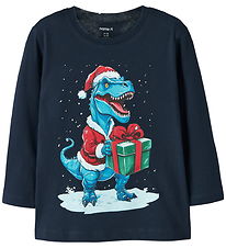 Name It Blouse - NmmVosmas - Navy Blazer/Dino Present