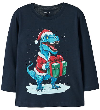 Name It Bluse - NmmVosmas - Navy Blazer/Dino Geschenk