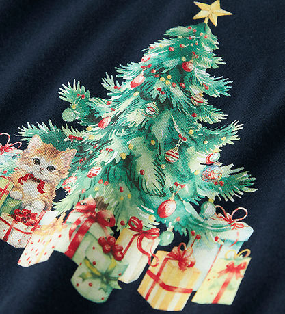 Name It Blouse - NmfVosmas - Navy Blazer/Xmas Tree CAT Name It Blouse - NmfVosmas - Navy Blazer/Xmas Tree CAT