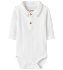 Name It Polo Bodysuit l/s - NbmRobo - Bright White
