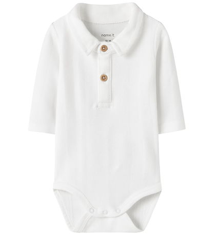 Corps de polo m/l Name It - NbmRobo - Bright White Corps de polo m/l Name It - NbmRobo - Bright White
