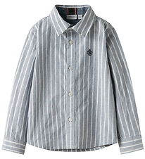 Name It Skyrta - NkmRekid - Flint Stone/Þunnt Stripe Í björtu hv