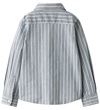 Name It Skyrta - NkmRekid - Flint Stone/Þunnt Stripe Í björtu hv