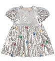Konges Sløjd Dress - Starla Star Dust - Star Sequin Silver Konges Sløjd Dress - Starla Star Dust - Star Sequin Silver