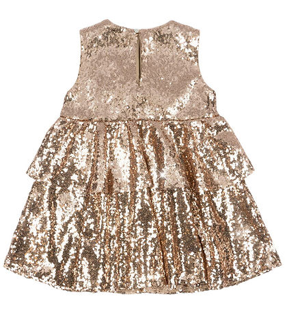 Konges Sløjd Kleid - Rosie - Rauchgrau m. Pailletten Konges Sløjd Kleid - Rosie - Rauchgrau m. Pailletten
