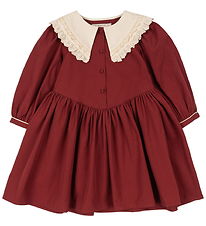 Konges Sløjd Dress - Coeur Collar - Red Dahlia