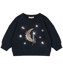 Konges Sløjd Sweatshirt - Loupy Lou - Dark Navy w. Moon