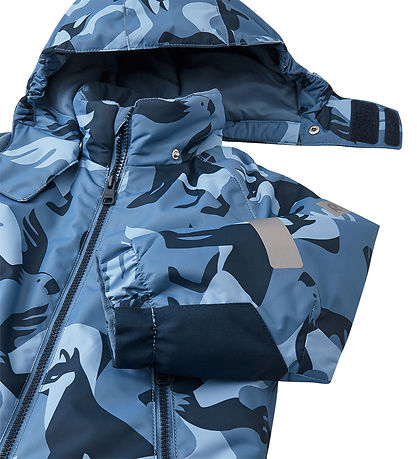 Reima Snowsuit - Kurikka - Blue Ocean w. Print Reima Snowsuit - Kurikka - Blue Ocean w. Print