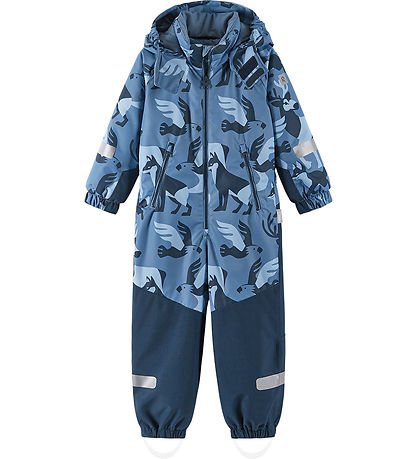 Reima Snowsuit - Kurikka - Blue Ocean w. Print Reima Snowsuit - Kurikka - Blue Ocean w. Print