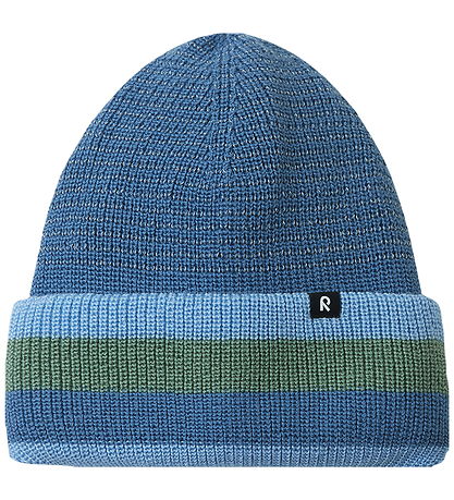 Reima Beanie - Wool/Polyester - Rib/Knitted - Hippa - Blue Ocean