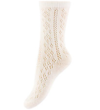 Konges Sløjd Socks - Cotton/Wool - Off White w. Pointelle