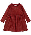 Konges Sløjd Kleid - Roli - Rot Dahlia m. Glitzer