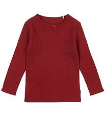 Konges Sløjd Blouse - Minnie - Red Dahlia w. Pointelle