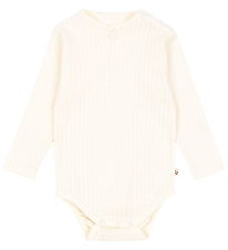 Konges Sløjd Bodysuit l/s - Minnie - Buttercream w. Pointelle Konges Sløjd Bodysuit l/s - Minnie - Buttercream w. Pointelle