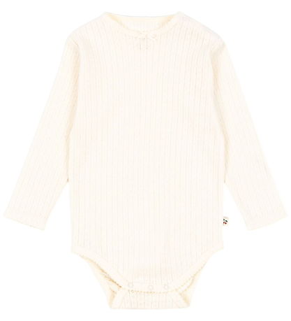 Konges Sløjd Bodysuit l/s - Minnie - Buttercream w. Pointelle