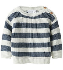 Name It Blouse - Knitted - NbmOlfert - Cloud Dancer/Flintstone Name It Blouse - Knitted - NbmOlfert - Cloud Dancer/Flintstone