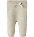 Name It Leggings - Knitted - NbfOda - Peyote Melange