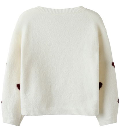 Name It Blússa - Prjónað - NkfOna - Cloud Dansari/Burgundy Heart