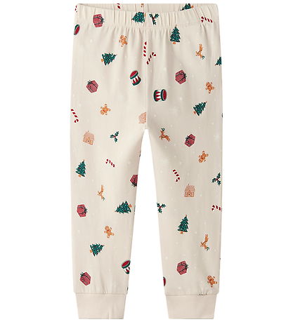 Ensemble de Pyjama Name It - 2 Pièces - NmnVismas - Gris Whiteca Ensemble de Pyjama Name It - 2 Pièces - NmnVismas - Gris Whiteca