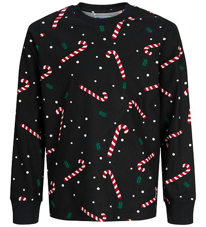 Jack & Jones Pyjama Set - JacTristan - Black/Candy Cane