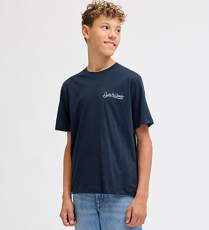Jack & Jones Stuttermabolur - JjYuki - Sky Captain