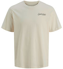 Jack & Jones T-shirt - JjYuki - Moonbeam Jack & Jones T-shirt - JjYuki - Moonbeam