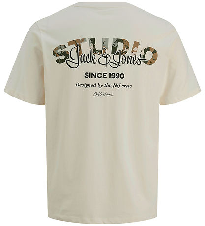 Jack & Jones T-shirt - JjYuki - Moonbeam Jack & Jones T-shirt - JjYuki - Moonbeam
