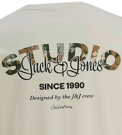 Jack & Jones T-shirt - JjYuki - Moonbeam Jack & Jones T-shirt - JjYuki - Moonbeam