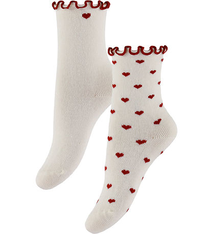 Lil' Atelier Socks - 2-Pack - NbfRosita - Turtledove