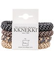 Kknekki Elastiset hiuspannat - 4 kpl - Beige/Brown/Black