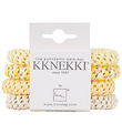 Kknekki Hárteygjur - 4 Pakki - Yellow/White