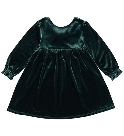 Konges Sløjd Velours Kleid - Gia Bow - Kiefernhain