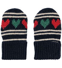 Konges Sløjd Mittens - Wool/Polyamide - Belou - Heart