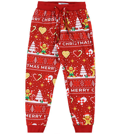 Jule-Sweaters Pyjama's - Kerstmis Cookie - Rood