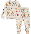 Jule-Sweaters Náttfatasett - Jól Cookie - Drapplitað