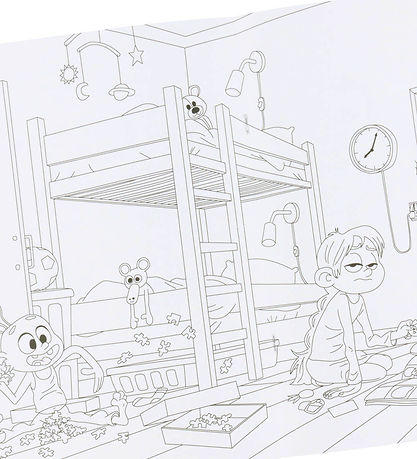 Forlaget Carlsen Colouring Book - Sally's Dad Paints the Town Re