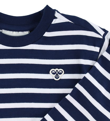 Hummel Blouse - HmlJR - Loose - Dress Blues/White Hummel Blouse - HmlJR - Loose - Dress Blues/White