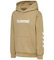 Hummel Hoodie - HmlJR - Cornstalk w. Logo Hummel Hoodie - HmlJR - Cornstalk w. Logo