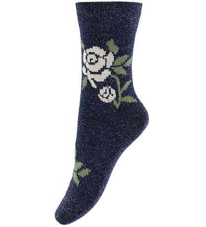MP Socks - Wool - Pink - Glitter - Navy MP Socks - Wool - Pink - Glitter - Navy
