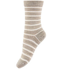 MP Socken - Wolle - Rib - Viggy - Hellbraun-Meliert MP Socken - Wolle - Rib - Viggy - Hellbraun-Meliert