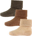 MP Socks - Wool - Rib - 3-Pack - Camel Melange MP Socks - Wool - Rib - 3-Pack - Camel Melange