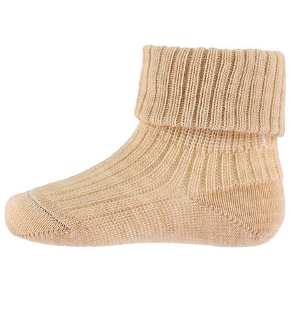 MP Socks - Wool - Rib - 3-Pack - Camel Melange