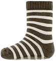MP Socks w. Anti-Slip - Wool - Elis - Brown Melange