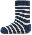 MP Socks w. Anti-Slip - Wool - Elis - Dark Denim Melange