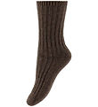 MP Socks - Wool/Viscose - Rib - Knitted - Bellie - Brown Melange MP Socks - Wool/Viscose - Rib - Knitted - Bellie - Brown Melange
